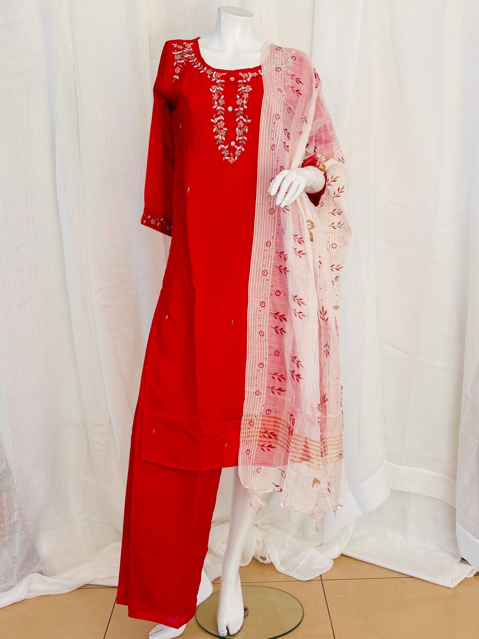 Classic Red Sari Design